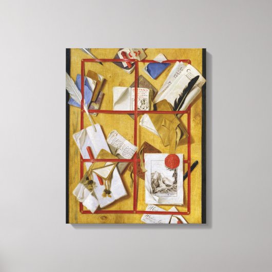 Trompe l'Oeil Leinwanddruck (Vorderseite)