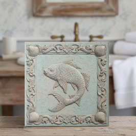 Trompe L'oeil Marine Life Fish ID1190f Fliese