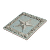 Trompe L'oeil Marine Life Starfish ID1190h Fliese (Seite)