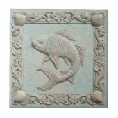 Trompe L'oeil Meeresleben Fisch ID1190f Fliese (Vorderseite)