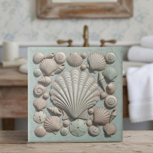 Trompe L'oeil Meeresleben-Muschelkollektion ID1190 Fliese
