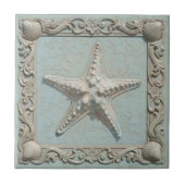 Trompe L'oeil Meeresleben Seestern ID1190h Fliese (Vorderseite)
