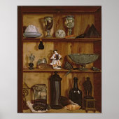 Trompe l'Oeil mit Statuette des Herkules Poster (Vorne)
