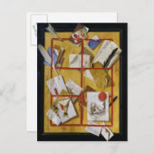Trompe l'Oeil Postkarte (Vorne/Hinten)