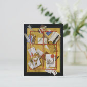 Trompe l'Oeil Postkarte (Stehend Vorderseite)