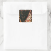 Trompe l'Oeil Quadratischer Aufkleber (Tasche)