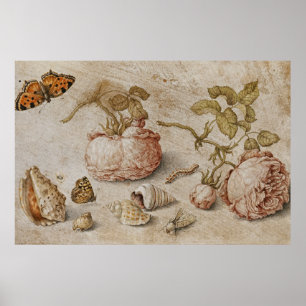 Trompe l'oeil Still Life - Jan van Kessel der Älte Poster