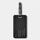 Trompe L'oeil Violin & Bow Musikinstrument Fall Gepäckanhänger (Rückseite vertikal)