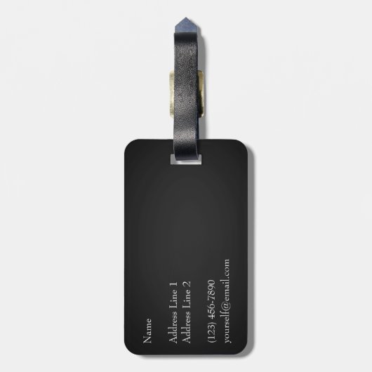 Trompe L'oeil Violin & Bow Musikinstrument Fall Gepäckanhänger (Rückseite vertikal)