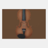 Trompe L'oeil Violine Viola Musikinstrument Geschenkpapier Set (Vorderseite)
