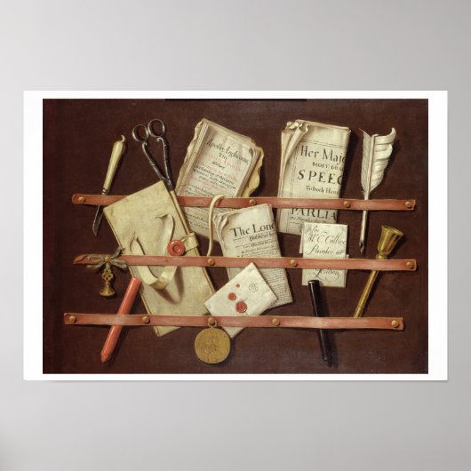 Trompe L'Oeil Zusammensetzung Poster (Vorne)