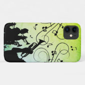 Trompet Abschnitt Grüne Musik Case-Mate iPhone Hülle (Rückseite (Horizontal))