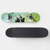Trompet Abschnitt Grüne Musik Skateboard (Horizontal)