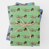 Trompet Brass Musical Design Geschenkpapier Set (Beispiel)