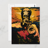 Trompet Fire Postkarte (Vorne/Hinten)