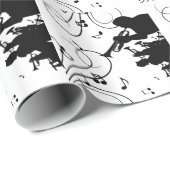 Trompet Horn Sektion Musik Geschenkpapier (Rolleneckpunkt)