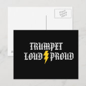Trompet: Laute und laute Postkarte (Vorne/Hinten)