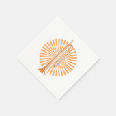 Trompet Music Instrument Orchester Band Jazz Gesch Serviette (Ecke)