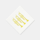Trompet Music Jazz Musical Instrument Band Geschen Serviette (Ecke)