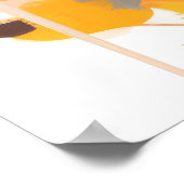 Trompet Player Music Malerei Abstrakte Art Decke Poster (Ecke)