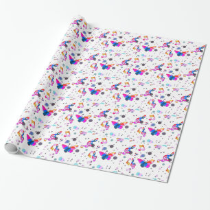 Trompet Section Blue Music Geschenkpapier