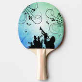 Trompet Section Blue Music Tischtennis Schläger (Rückseite)