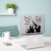 Trompet Section Jazz Music Aufkleber (Laptop auf Schreibtisch)