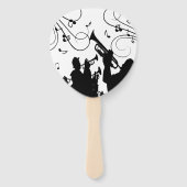 Trompet Section Jazz Music Fächer (Rückseite)