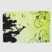 Trompet Section Jazz Music Golfhandtuch (Horizontal)