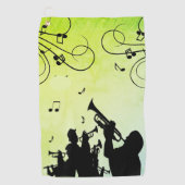 Trompet Section Jazz Music Golfhandtuch (Vorderseite)