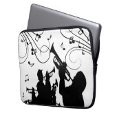 Trompet Section Jazz Music Laptopschutzhülle (Vorderseite Links)