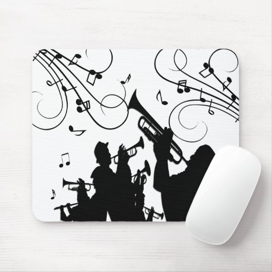Trompet Section Jazz Music Mousepad (Mit Mouse)