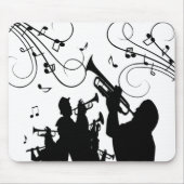 Trompet Section Jazz Music Mousepad (Vorne)