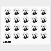 Trompet Section Jazz Music Runder Aufkleber (Blatt)