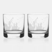 Trompet Section Jazz Music Whiskyglas (Rückseite)