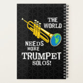 Trompet Solos weißer Text Planer (Rückseite)