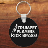 Trompet Spieler Kick Brass! Schlüsselanhänger (Vorderseite)