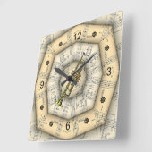 Trompet ~ Strange Musical Design ~ Unique ~ Quadratische Wanduhr (Winkel)