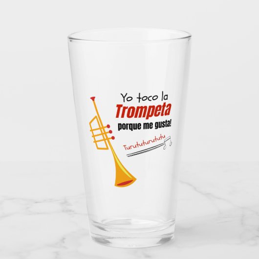 Trompeta-Zitat Glas (Vorderseite)