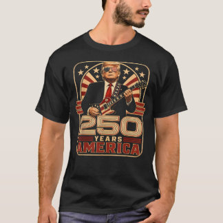 Trompete 250 Jahre Amerika Gitarre T-Shirt
