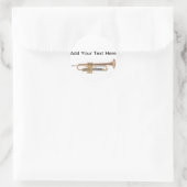 Trompete-Aufkleber Runder Aufkleber (Tasche)