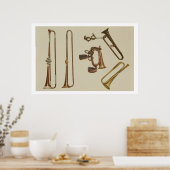 Trompete aus Cavalry, Bugle, Goldtrompete aus J. Poster (Küche)
