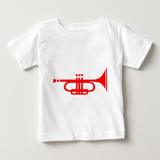 Trompete Baby T-shirt (Vorderseite)