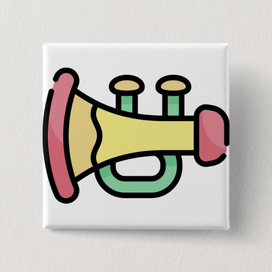Trompete Button (Vorderseite)