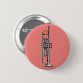 Trompete Button (Vorne & Hinten)