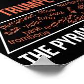 Trompete die Pyramide des Klanges Poster (Ecke)