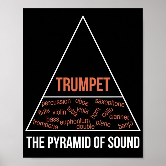 Trompete die Pyramide des Klanges Poster (Vorne)