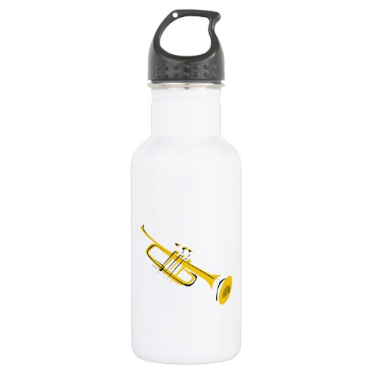 Trompete Edelstahlflasche (Vorderseite)