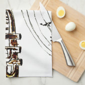 Trompete-einfache Skizze 2 Handtuch (Viertel Falte)