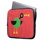 Trompete-Ente Laptopschutzhülle (Vorderseite Links)